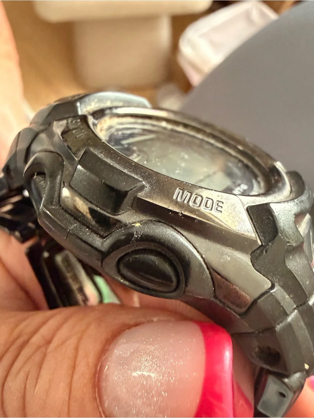 Casio Black Resin G-Shock Back Case Watch Solar Powered 910DA